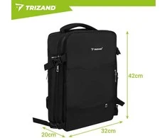 Trizand juodas hiking backpack 42x32x40cm