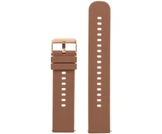 Pacific U27 rubber watch strap - ruda/rosegold - 22mm