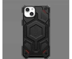 UAG Urban Armor Gear dėklas MONARCH PRO, suderinamas su „MagSafe“, skirtas IPHONE 15 Plus, juodos spalvos, kevlaras