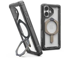 UAG Urban Armor Gear dėklas PLASMA XTE, suderinamas su „MagSafe“, skirtas IPHONE 17, pelenų / titano spalvos