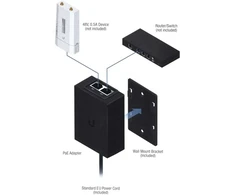 Ubiquiti POE-48-24W-G PoE adapter Gigabit Ethernet 48 V
