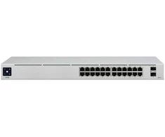 Ubiquiti UniFi USW-24 network switch Managed L2 Gigabit Ethernet (10/100/1000) Sidabrinis