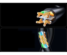 Ugreen Cat6A UTP Ethernet Cable 5m - Juodas