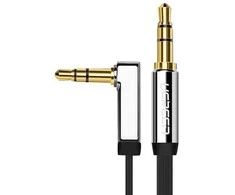 Ugreen flat cable audio cable AUX 3.5mm mini jack 1m sidabrinis (10597)