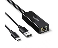 Ugreen USB-C to RJ45 10/100 Mbps Network Adapteris - Juodas