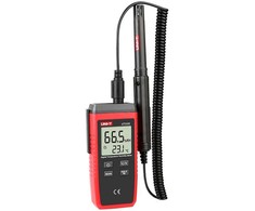 Uni-t termo-higrometras; 1x/s; -10÷60°C; 0÷100% sant. oro drėgmės; °C,°F