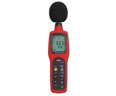 Matavimo Priemonė - Uni-T UT352 Garso Lygio Matuoklis 30–130 dB, ±1.5 dB Tikslumas, Apšviestas LCD Ekranas, Juoda