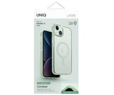 UNIQ Combat Apple iPhone 15 Plus 14 Plus 6.7" Magclick Charging dėklas mėtų spalvos, vėsus mėtų spalvos