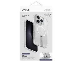 UNIQ Eleva with Vertica Stand Apple iPhone 16 Pro 6.3″ dėklas skaidrus lucent clear