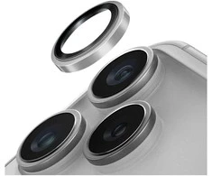 UNIQ Optix Prime Camera Lens Protector skirtas Apple iPhone 17 Pro / Apple iPhone 17 Pro Max with Applicator Sidabrinis