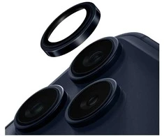 UNIQ Optix Prime kameros objektyvo apsauginis dėklas Apple iPhone 17 Pro / Apple iPhone 17 Pro Max su aplikatoriumi, tamsiai mėlynas