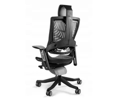 unique Wau 2 TPE-8 office chair, pilkas/juodas elastomer