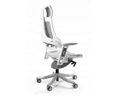unique Wau TPE-8 office chair, pilkas/baltas elastomer