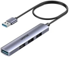 UNITEK kompaktiškas USB-A šakotuvas 3x USB 2.0 + 3.0 5GBPS