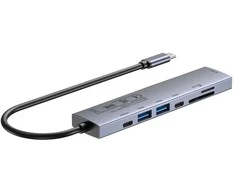 UNITEK USB-C 7-in-1 PD 100W HDMI 2.0 HUB WITH ON/OFF SWITCH
