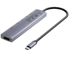 UNITEK USB-C 7-in-1 PD 100W HDMI 2.0 HUB WITH ON/OFF SWITCH