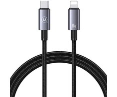 USAMS USB-C į Lightning kabelis 30W 1.2m greito įkrovimo plienas/tamsus SJ662USB01 (US-SJ662)