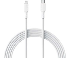 USB-C su žaibo kabeliu Aukey CB-SCL1, 27W, 1m (balta)