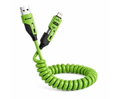 Vakoss MLU680G 4-in-1 Cable 1.5m 60W 3A QC/PD Žalias