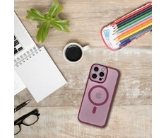 Dėklas Oem Case for iPhone 17 AIR Variete Mag Cover compatible with MagSafe violetinė