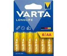 VARTA alkaline battery R6 (AA) Longlife 6 pcs
