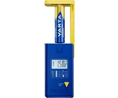 VARTA baterijų testeris su skaitmeniniu ekranu (AA, AAA, Type C, Type D, 9V, mygtukas) 893101111 mėlynas