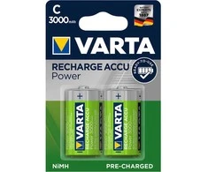 VARTA įkraunama baterija R14 (C tipo) 3000mAh Accu Power 2 vnt.