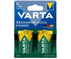 VARTA rechargeable battery R20 (Type D) 3000mAh Accu Power 2 pcs