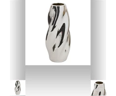 Vaza Atmosphera Twisted 210138, 28 cm, sidabro