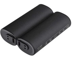 Powerbank Veger W0587 2,4A 2 pcs 2 x 5000 mAh with hand warmer juodas and sidabrinis