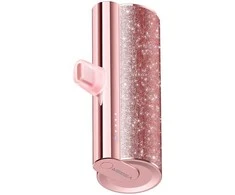 Nešiojamoji baterija „Veger PlugOn“ (W0573) PD QC3.0 2,4A 12W 5000 mAh su integruota USB C jungtimi, rožinė