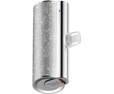 Powerbank Veger PlugOn (W0573) PD QC3.0 2,4A 12W 5000 mAh with a built-in connector USB C sidabrinis