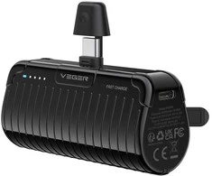 Powerbank Veger PlugOn (W0558) PD QC3.0 3A 20W 5000 mAh with a built-in connector Type C juoda