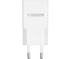 Telefono įkroviklis VEGER USB A + USB C QC PD 30W 30W1A1C baltas