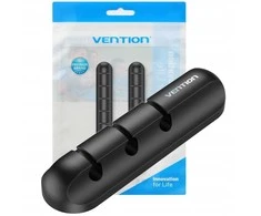 Vention 5-port cable organiser, 2 pcs, juodas