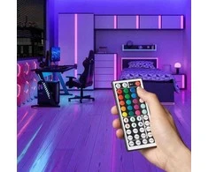 Vention Silicone Neon LED strip with IR remote control and 12V DC power supply, 5m