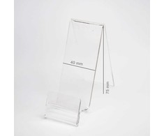 Oem Plexi vertikalus laikiklis / telefono stovas su vieta už kainą