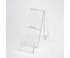 Oem Plexi vertikalus laikiklis / telefono stovas su vieta už kainą