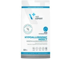 VET EXPERT Veterinary Diet Hypoallergenic Insect Dog - sausas šunų ėdalas - 12 kg
