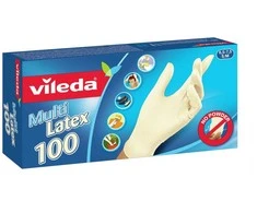 Vileda Multi Latex 100 Disposable pirštinės rusvai gelsvas 100 pc(s)