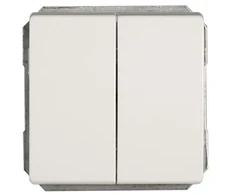 Jungiklis VILMA STANDARD ST 150, 2 klavišų, be rėmelio, baltas