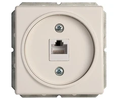 Kompiuterio lizdas VILMA STANDARD ST 150 be rėmelio, 1 vietos (1xRJ45 CAT5E UTP), baltas