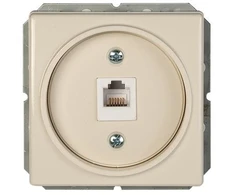 Kompiuterio lizdas VILMA STANDARD ST 150 be rėmelio, 1 vietos (1xRJ45 CAT5E UTP), dramblio kaulo spalvos
