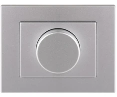 LED lempų (1-100W) šviesos reguliatorius VILMA XP 500 su rėmeliu, metalo spalvos