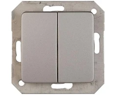 Perjungiklis VILMA SL250, 2 klav., metalo spalvos