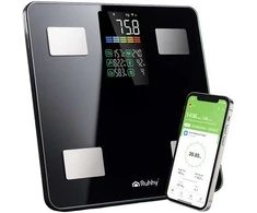 LCD vonios svarstyklės - analitinės juodos Ruhhy 20675