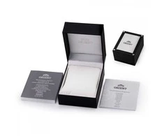 Vyriškas „Orient“ šiuolaikinis kelių metų kalendoriaus laikrodis RA-BA0001G10B + BOX