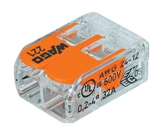 Laidų jungės WAGO 221-412/5 2 x 0.2-4 mm², 5 vnt.