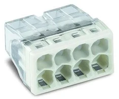 Laidų jungės Wago 2273-208, 8 x 0,5-2,5 mm², 5 vnt.