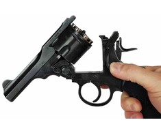 WEBLEY MKVI .455 Police cal.5,5 mm Diabolo šovinio revolveris 6 šūvių. 4 colių barelio CO2 mūšio laukas Ekp iki 17J